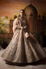 Lehenga Choli prêt à porter en tissu rose iris
