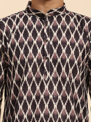 Ensemble pyjama Kurta à imprimé numérique en coton multi-viscose pour homme