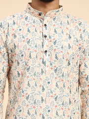 Ensemble pyjama Kurta à imprimé numérique en coton multi-viscose pour homme