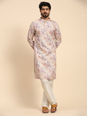 Ensemble pyjama Kurta à paillettes en coton multicolore pour homme