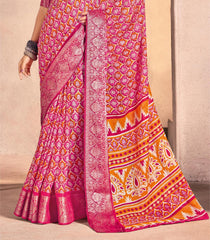 Multi Mass Melo Kasab Jacquard Border Saree