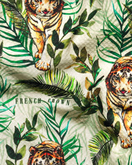 Veste de costume à deux boutons pour homme, verte, à imprimé feuilles, revers crantés, coupe slim, blazer élégant