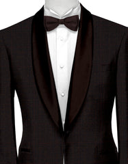 Veste de costume à carreaux marron foncé pour homme, blazer slim fit