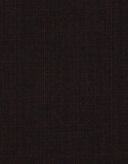 Veste de costume à carreaux marron foncé pour homme, blazer slim fit