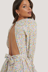 Robe dos nu en seersucker Queen of Jetlags