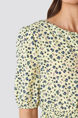 Short Sleeve Pleated Skirt Dress
