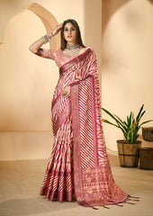 Multi Dola Silk Abstract Print Saree