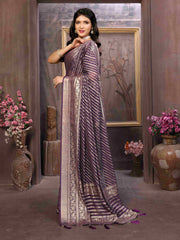 Purple Moss Brasso Casual Saree