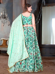 Aqua Weightless Digital Printed Lehenga Choli