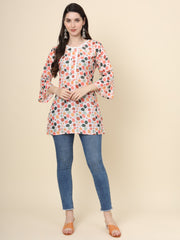 Multi Cotton Printed Casual Tunic