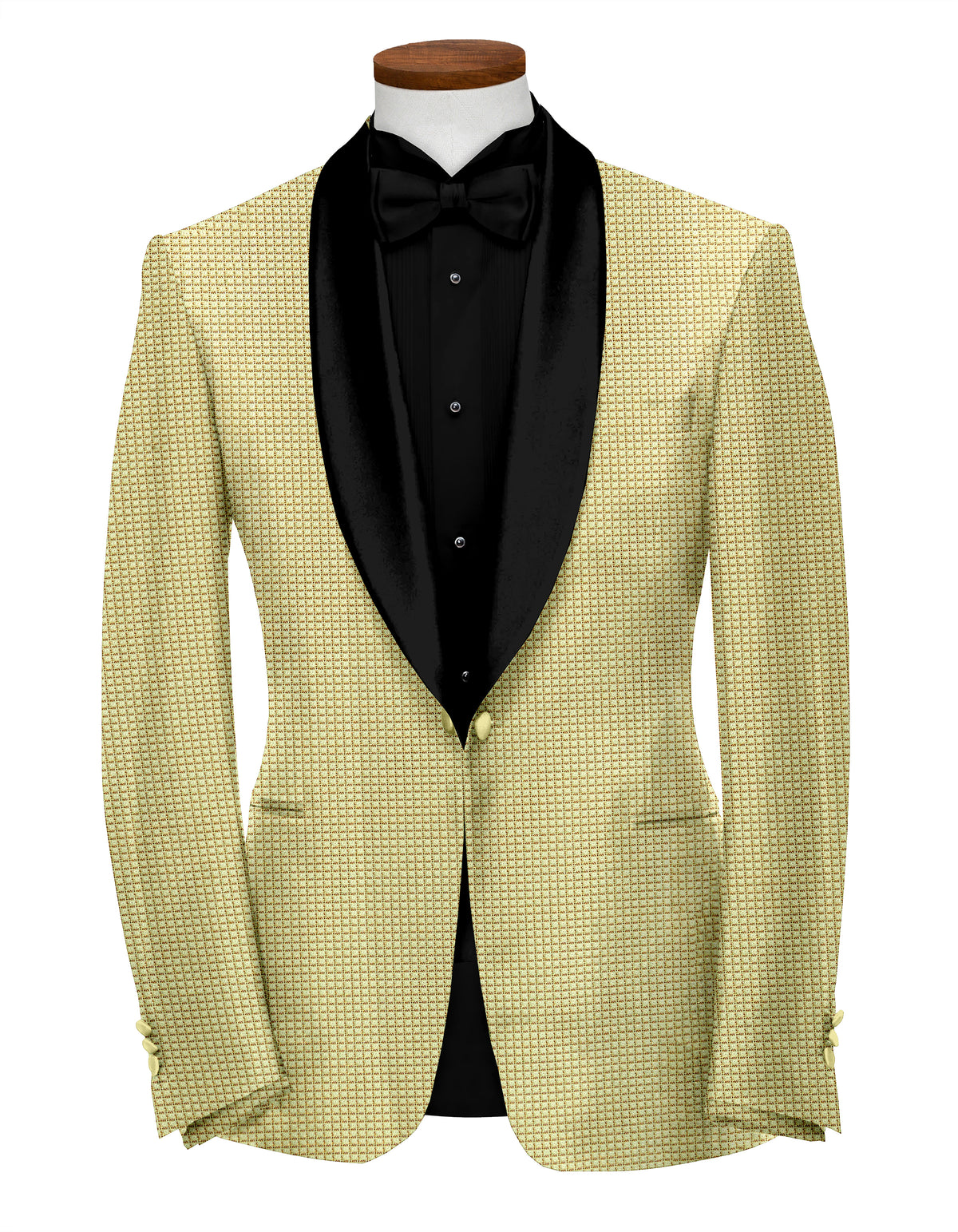 Tan Brown Men's Party Checks Suit Jacket Slim Fit Blazer