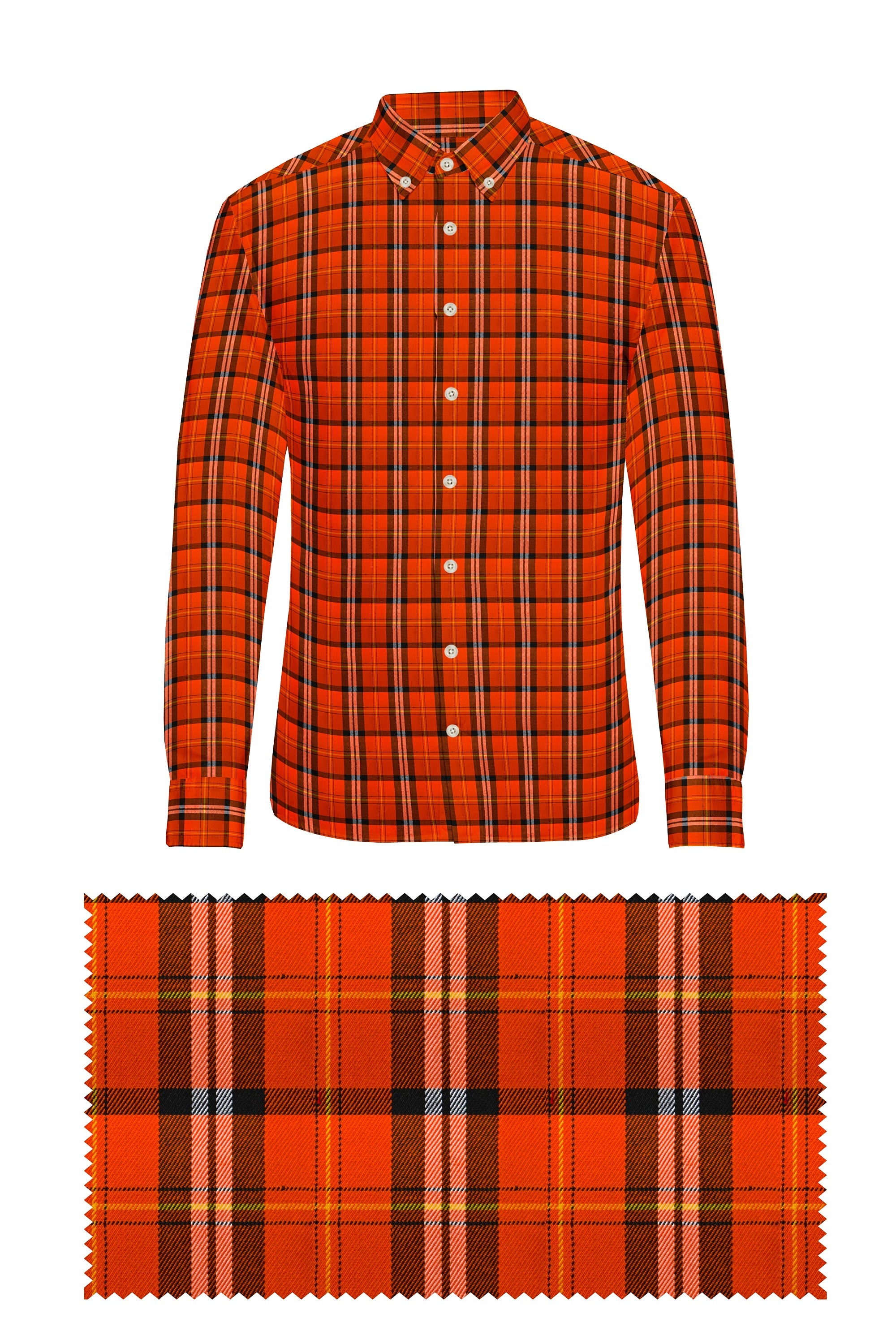 Blood Red Plaid Checks Button Down  Cotton Long Sleeves Jacquard Mens Shirt