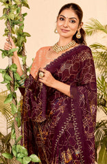 Purple Weightless Zarkan Saree