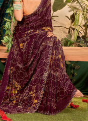 Purple Weightless Zarkan Saree