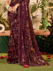 Purple Weightless Zarkan Saree