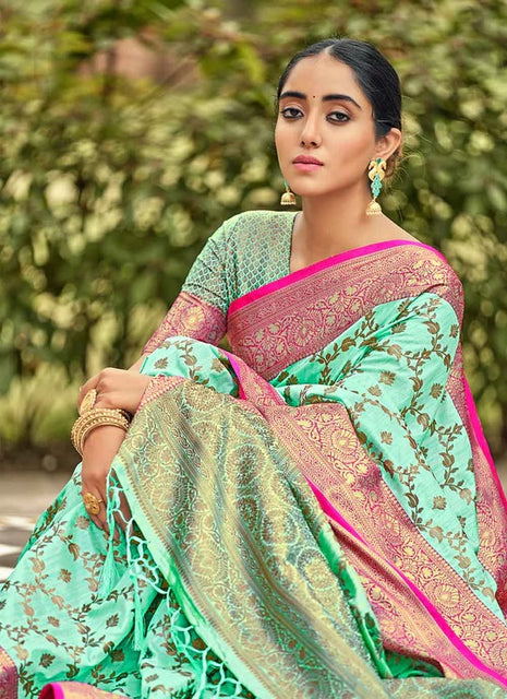  Elina fashion Sarees For Women Cotton Art Silk Printed Saree l  Bollywood Indian Holi Gift Sari with Unstitched Blouse : Clothing, Shoes &  Jewelry