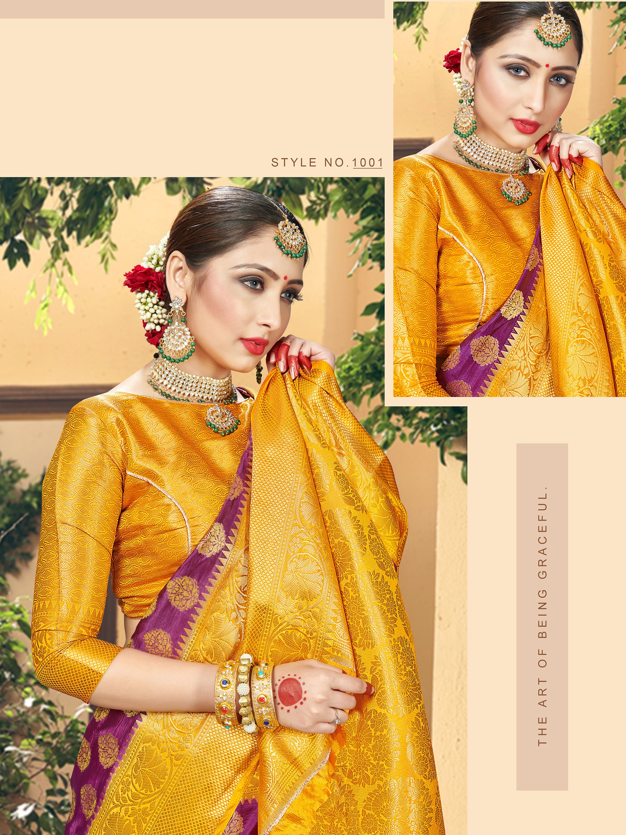 Wine Banarasi Art Silk Woven Saree