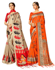 Saree Combo Pack of 2 5.5 Saree