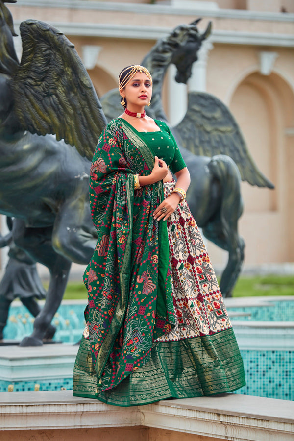 Peach Readymade Indian Cotton Silk Lehenga Choli Set for Women With Designer Blouse and Dupatta For Wedding