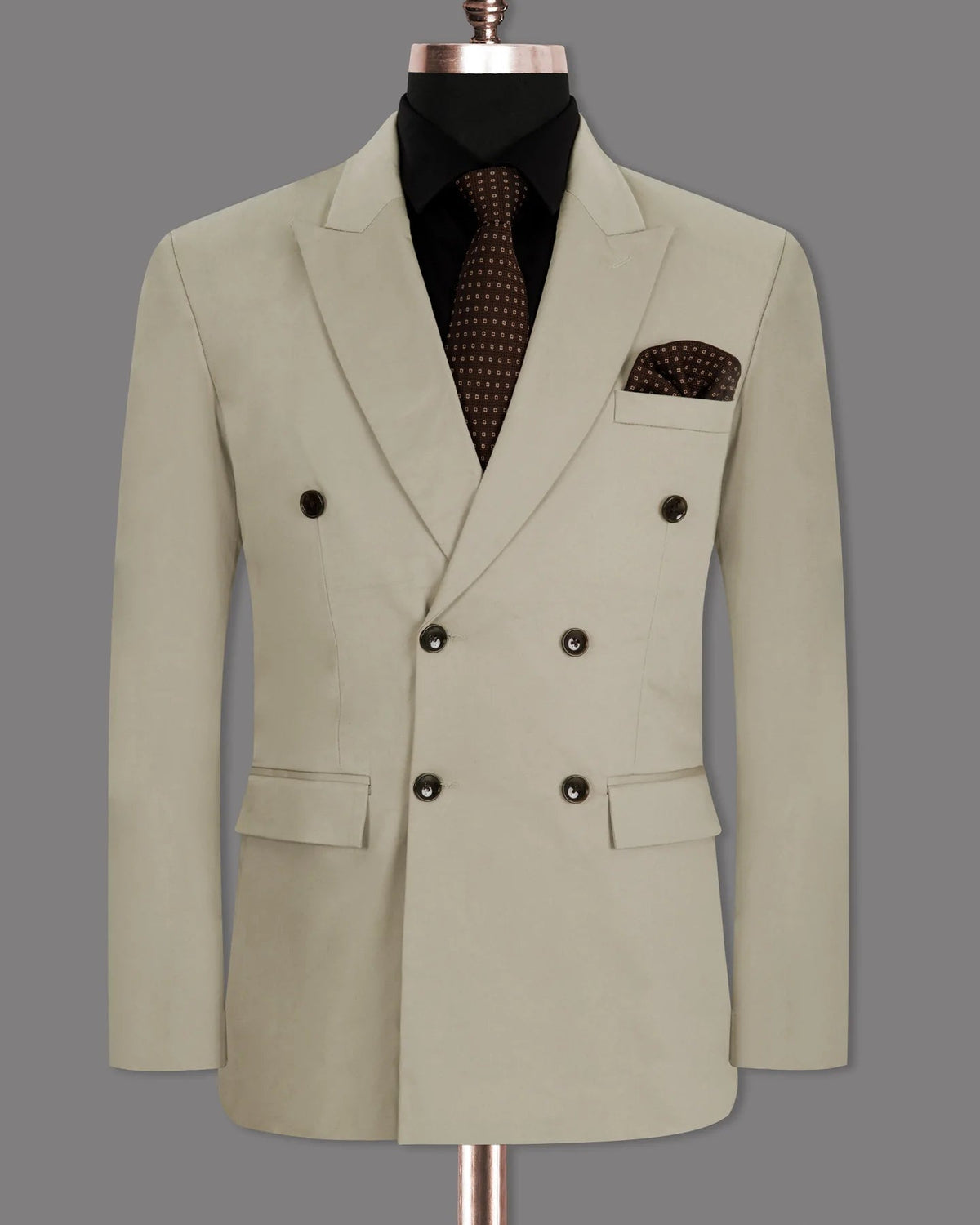 Off White Men's Two Button Dress Party Solid Suit Jacket Notched Lapel Slim Fit Stylish Blazer