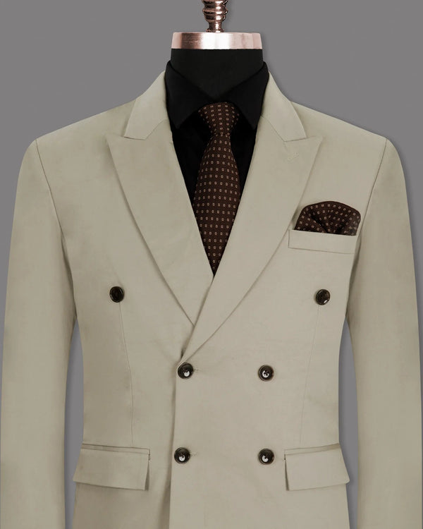 Off White Men's Two Button Dress Party Solid Suit Jacket Notched Lapel Slim Fit Stylish Blazer