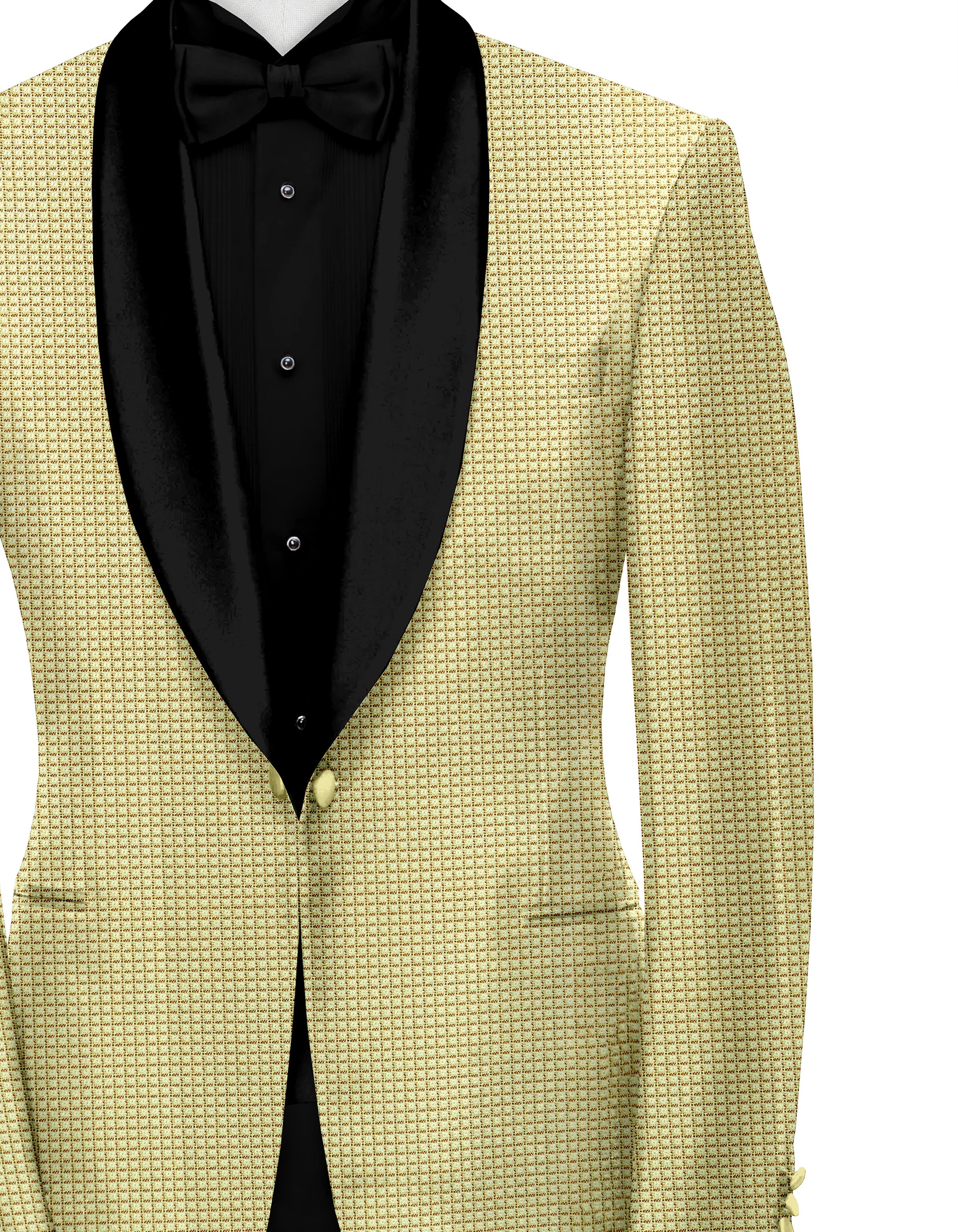 Tan Brown Men's Party Checks Suit Jacket Slim Fit Blazer