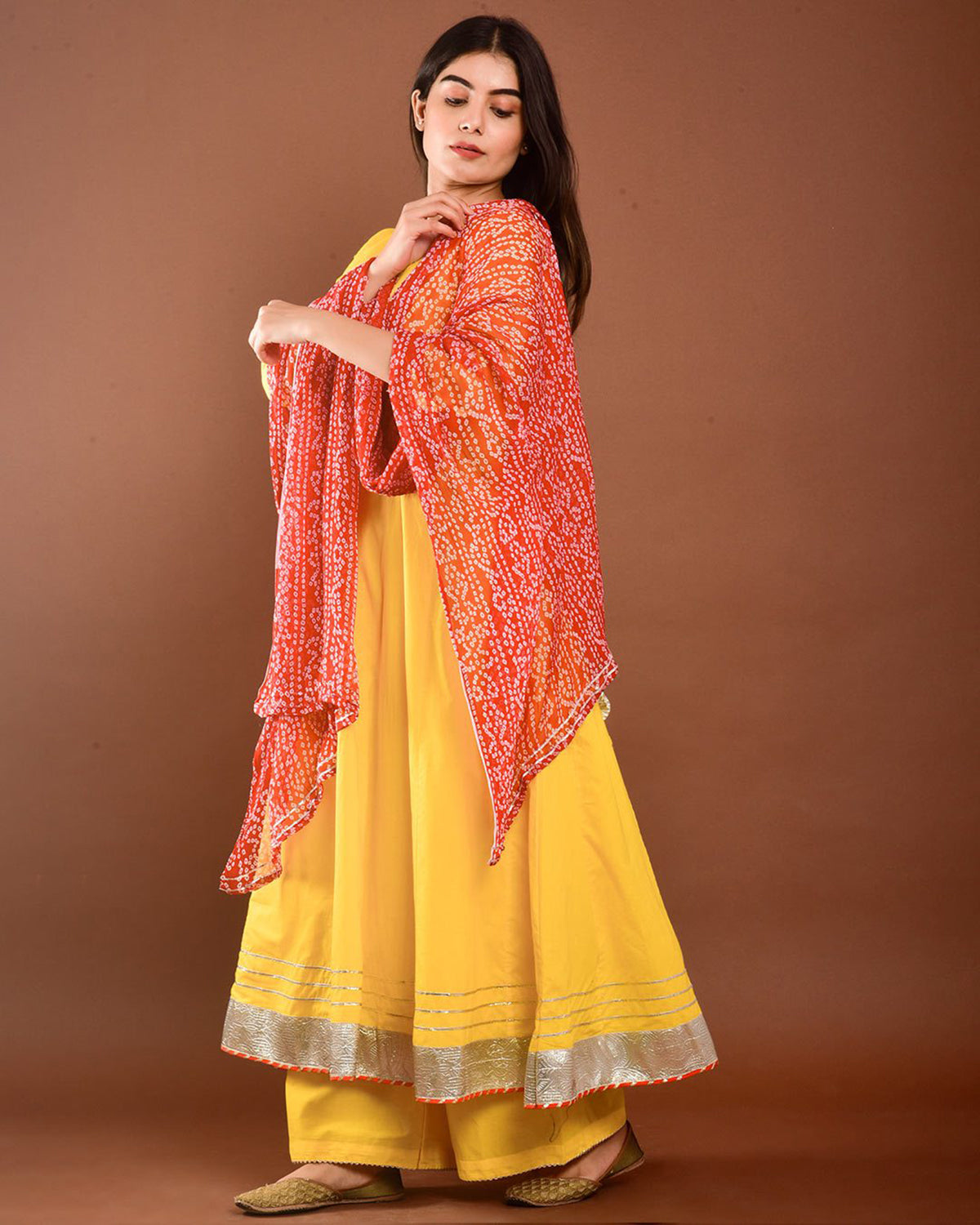 Designer Kurtis Yellow Color Rayon Printed Dress For  Diwali