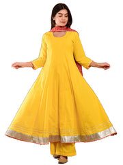 Designer Kurtis Yellow Color Rayon Printed Dress For  Diwali