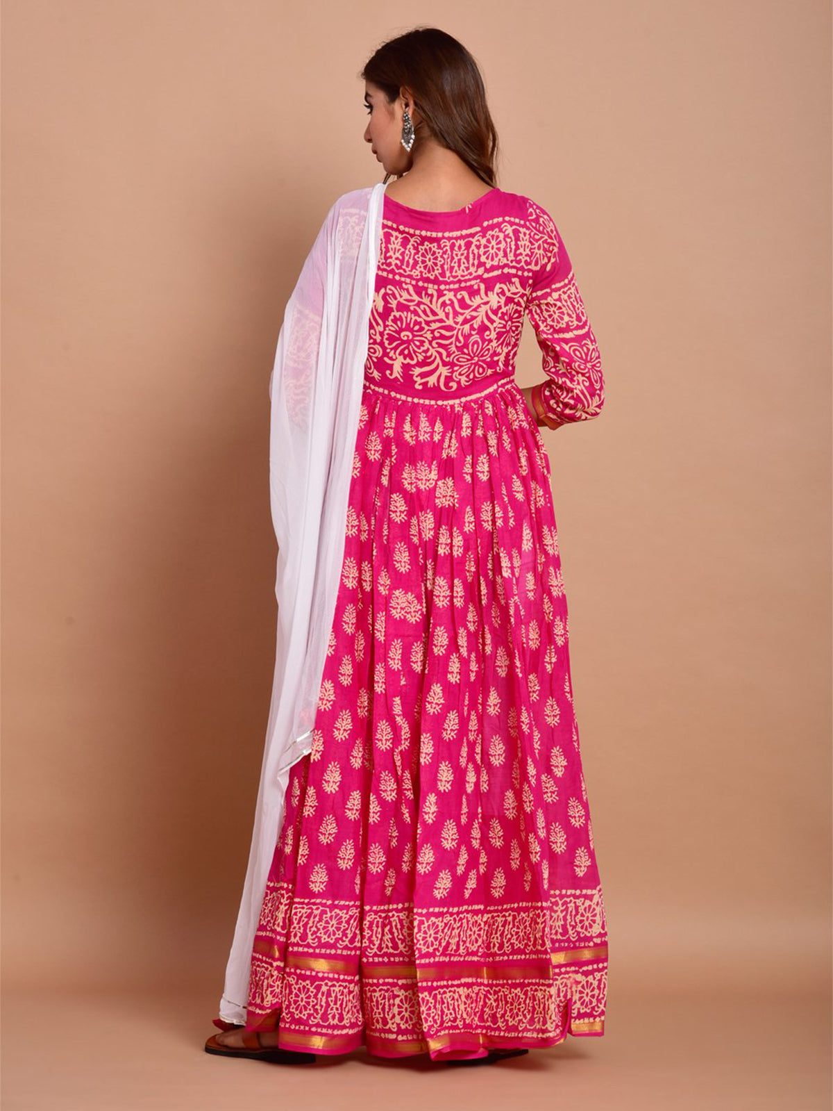 Kurta Set Pink Color Rayon Printed Dress For  Pooja 