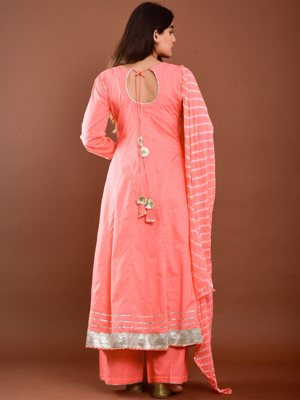 Casual Kurti Peach Color Rayon Printed Dress For  Casual