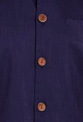 Men's Navy Blue Color Indian Nehru Jacket||Cotton Jodhpuri Mandarin Collar Sleeveless Solid Waistcoat