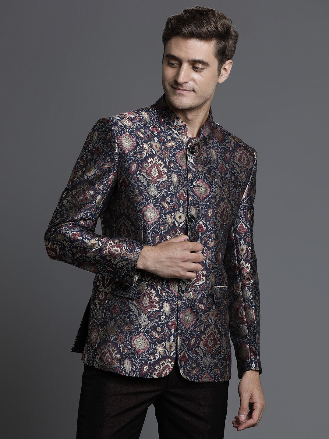 Men's Multi Woven Brocade Kurta Pajama Set