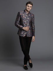 Men's Multi Woven Brocade Kurta Pajama Set