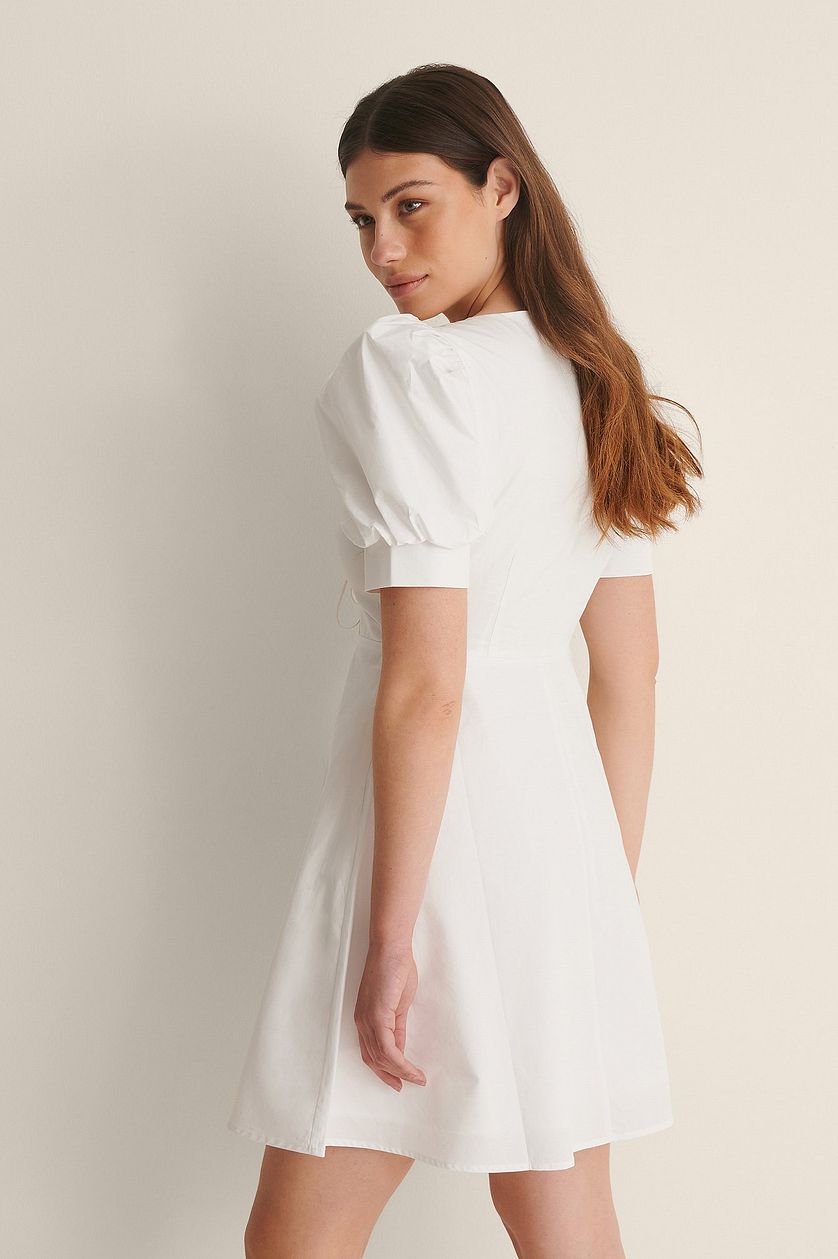 Tie Front Cotton Dress