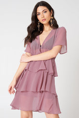 Triple Layer Flounce Dress