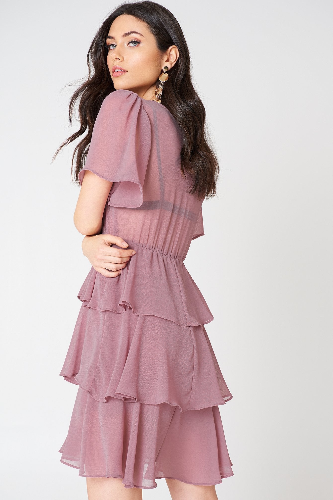 Triple Layer Flounce Dress