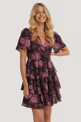 Triple Layer Flounce Dress