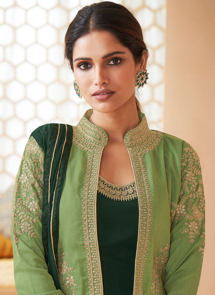 $193 - $258 - Jacket Style Sequins Salwar Kameez and Jacket Style Sequins  Salwar Suit Online Shopping